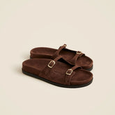 New Colbie buckle sandals in suede