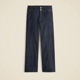 Slim-wide jean with stacked buttons