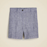 6" Harbor short in striped linen