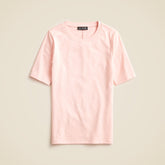 Refined rib elbow-sleeve T-shirt