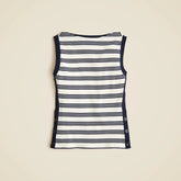 Premium rib side-button top in stripe