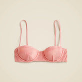 Crochet balconette underwire bikini top