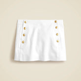 Sailor skort in stretch linen blend