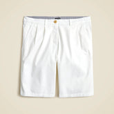 9" pleated heritage chino short