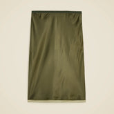 Gwen knee-length slip skirt in viscose charmeuse