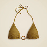 Crochet string bikini top with O-ring