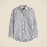 Petite Étienne oversized shirt in striped cotton poplin