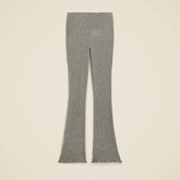 Spring Street ribbed featherweight cashmere flare pant