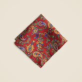 English silk twill pocket square