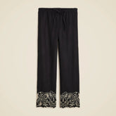 New Soleil pant in embroidered linen