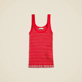 Ribbed tank top in premium ultra-fine cotton