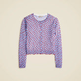 Premium ultra-fine cotton cardigan in summer fields print