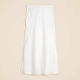 Eyelet slip skirt in ramie