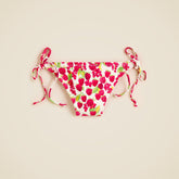 String hipster bikini bottom in raspberry print