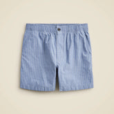 5.5" Pier short in striped cotton blend