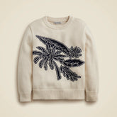 Limited-edition kids' intarsia sweater in cotton blend