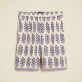 Stratus short in blooming lilac block print