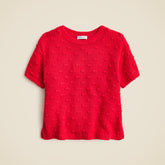 Girls' bobble sweater-tee in cotton