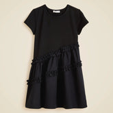 Girls' asymmetrical mixy dress