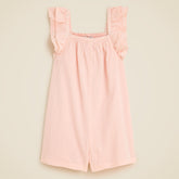 Girls' flutter-sleeve romper in airy gauze
