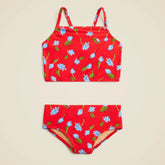 Girls' ruched-strap two-piece swimsuit