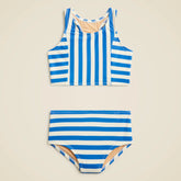 Girls' paneled two-piece swimsuit