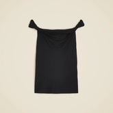 Off-the-shoulder twist tank top in matte jersey