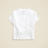 Feather jersey cropped T-shirt