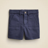 Kids' garment-dyed stretch jean short