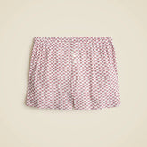 Pointelle short in ditsy floral