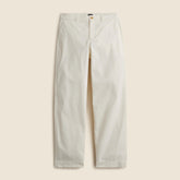 Barrel-leg pant in cotton blend