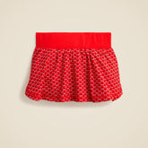 Girls' mini skort in performance jersey