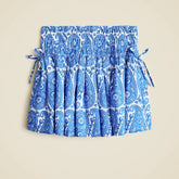 Girls' smocked skirt in paisley