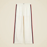 Stratus side-stripe pant in textured satin