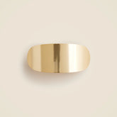Oval metallic hair clip