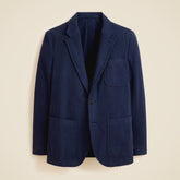 Relaxed-fit suit jacket in garment-dyed Italian cotton twill