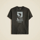 Vintage-wash cotton "Powder Day" graphic T-shirt