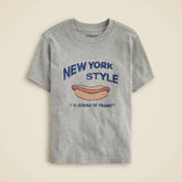 Kids' short-sleeve NYC hot dog graphic T-shirt