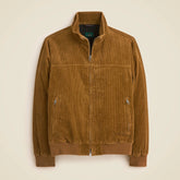 Corduroy jacket with wool-blend lining