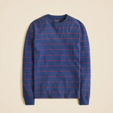 Vintage-wash cotton long-sleeve T-shirt in stripe