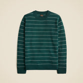 Midweight cashmere crewneck sweater in stripe