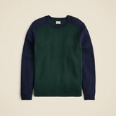 Heritage cotton sweater in colorblock