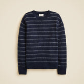 Brushed wool sweater in stripe