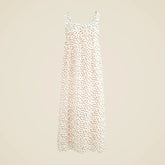 Pintuck midi dress in velvet dot