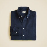 Fine-wale corduroy shirt
