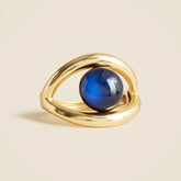 Glass stone cuff bracelet