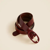 Tonal buckle belt in leather