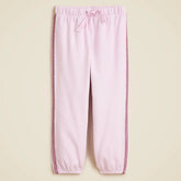 Girls' cozy rib sweatpant with glitter stripe