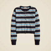 Featherweight cashmere cardigan in stripe