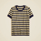 Carolyn sweater-tee in striped merino wool